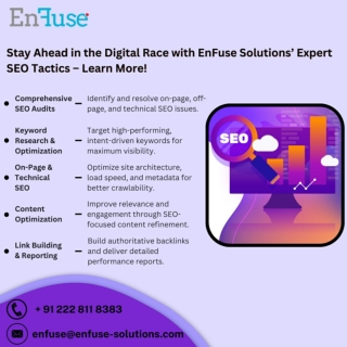 Stay Ahead in the Digital Race with EnFuse Solutions' Expert SEO Tactics