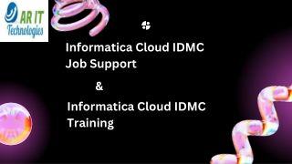 Informatica Cloud IDMC Job Support