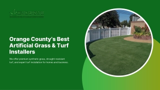 Artificial grass installation orange county