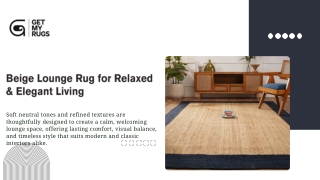 Beige Lounge Rug with Subtle Pattern Appeal – GetMyRugs