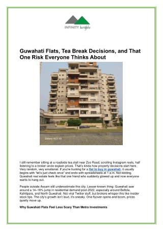 Flat to Buy in Guwahati – Buy Apartments in Prime Locations