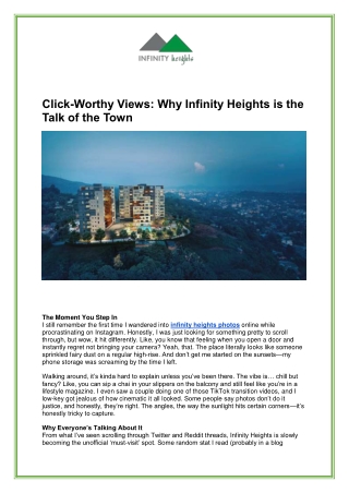 Infinity Heights Photos – Explore Infinity Heights Gallery