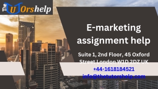 E-marketing assignment help