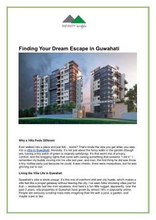 Villa in Guwahati – Luxury Villas for Sale