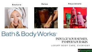 Bath & Body Works Coupon Code Up to 60% Off on Body Care