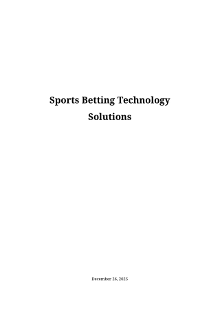 Betting Website Development & Sports Betting App Developers