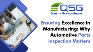 Ensuring Excellence in Manufacturing Why Automotive Parts Inspection Matters