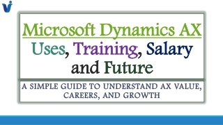 MicroSoft Dynamics Ax Training in Ameerpet with Real Project