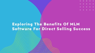 How MLM Software Enhances Your Direct Selling Strategy ?