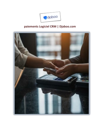 paiements Logiciel CRM | Djaboo.com