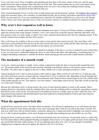 How Botox Injections Smooth Crow’s Feet for a Refreshed Look