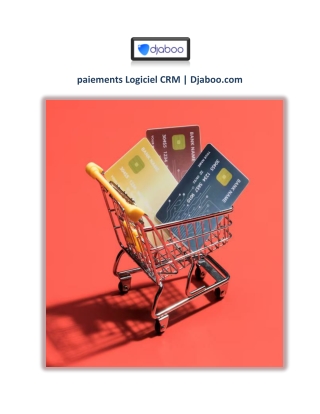 paiements Logiciel CRM | Djaboo.com