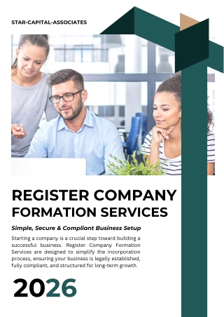 Register Company Formation Services - Simple, Secure & Compliant Business Setup