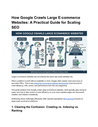 How Google Crawls Large Ecommerce Websites (Crawl Budget Guide)