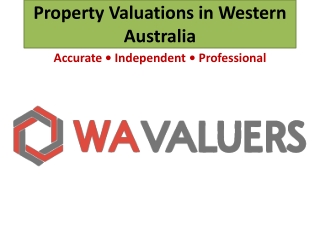Property Valuations in Western Australia - WA Valuers