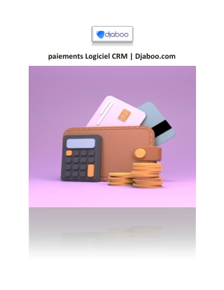 paiements Logiciel CRM | Djaboo.com