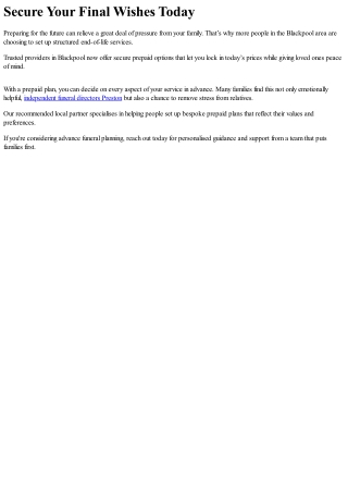 Planning an Environmentally Conscious Funeral