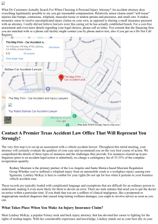 Forney Personal Injury Lawyer Number 1 Selection