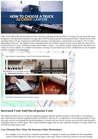 What Happens If The Person At Fault In A Crash Has No Insurance Coverage?