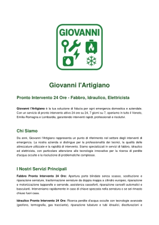 Giovanni l'artigiano