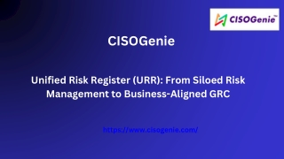 Unified Risk Register (URR): A Practical Guide for CISOs & Risk Teams