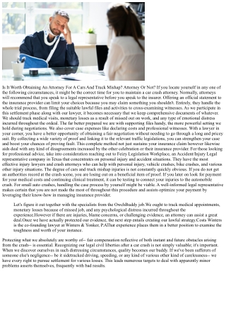 When To Employ A Lawyer After An Auto Accident Professional Legal Guidance