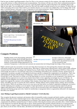 A Legal Representative Can Help Examine Fault And Payment After A Car Mishap