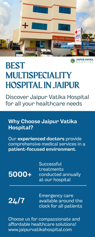 Best Multispeciality Hospital in Jaipur – Jaipur Vatika Hospital