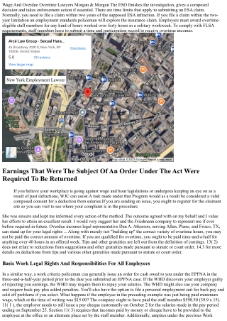 Wage And Unsettled Overtime Attorneys Morgan & Morgan