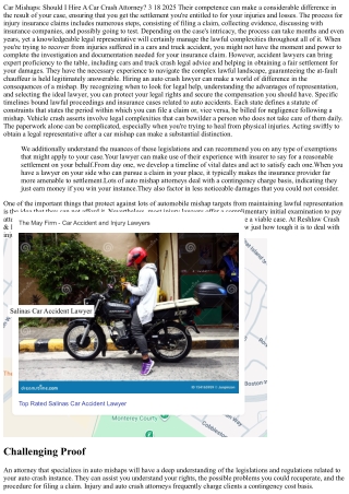 Automobile Crashes: Should I Hire A Car Crash Lawyer? 3 18 2025