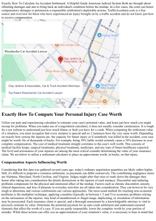 Accident Settlement Calculator 2024 What Is My Situation Well Worth?