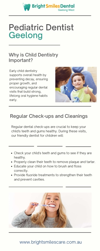 Pediatric Dentist Geelong | Bright Smiles Dental