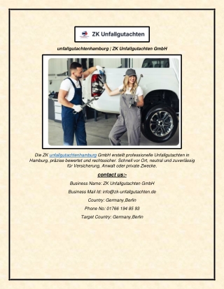 unfallgutachtenhamburg  ZK Unfallgutachten GmbH