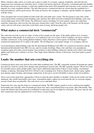 Understanding Commercial Deck Building Codes for Business Owners