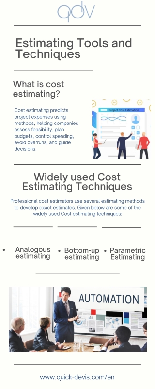 Estimating Tools and Techniques | Quick Devis