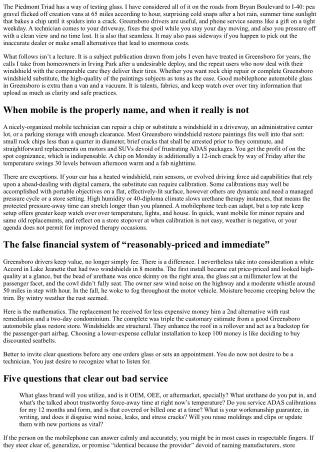 Greensboro Mobile Windshield Repair: Avoiding Common Pitfalls