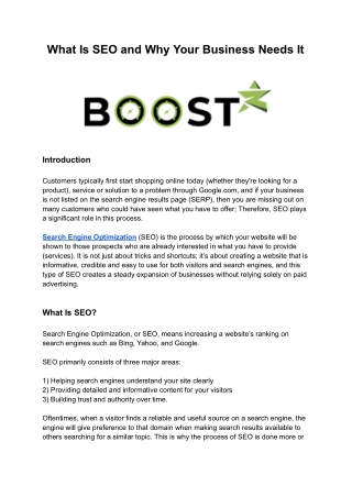 What Is SEO and Why Your Business Needs It