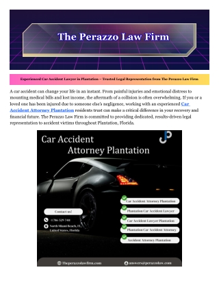Car Accident Attorney Plantation