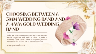 Choosing Between a 3mm Wedding Band and a 4mm Gold Wedding Band