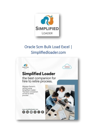 Oracle Scm Bulk Load Excel | Simplifiedloader.com