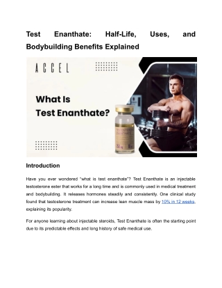what is test enanthate