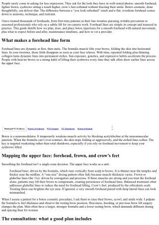 Botox Smooth Forehead: Techniques for Flawless Skin