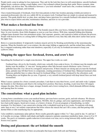 Botox Smooth Forehead: Techniques for Flawless Skin