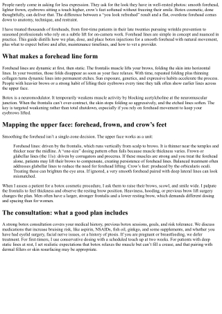 Botox Smooth Forehead: Techniques for Flawless Skin