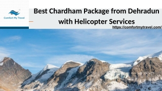 Comfort My Travel – Safe and Luxurious Helicopter Yatra to Kedarnath & Badrinath