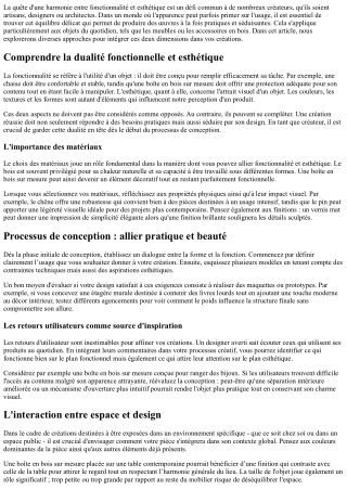 Comment combiner fonctionnalité et esthétique dans vos créations.