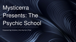 mysticerra Psychic School | Online Psychic & Tarot Training