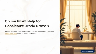 Online Exam Help for Consistent Grade Growth