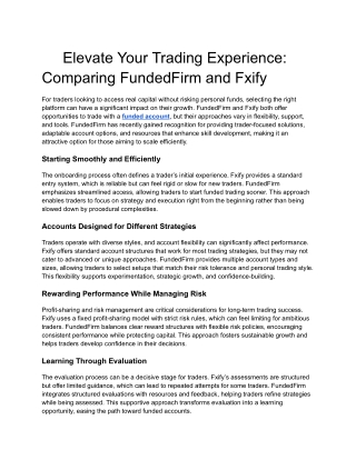 FundedFirm vs True Forex Funds