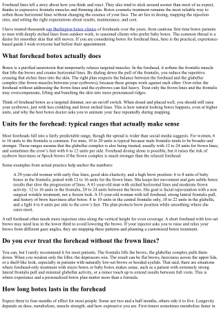 Botox for Forehead Lines: Results, Units Needed, and Costs